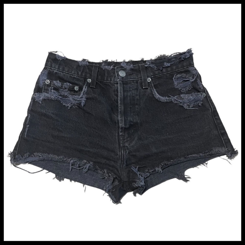 CARMAR Distressed Jean Shorts